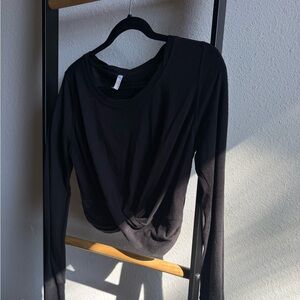 Free People Movement Black Twist Front Top